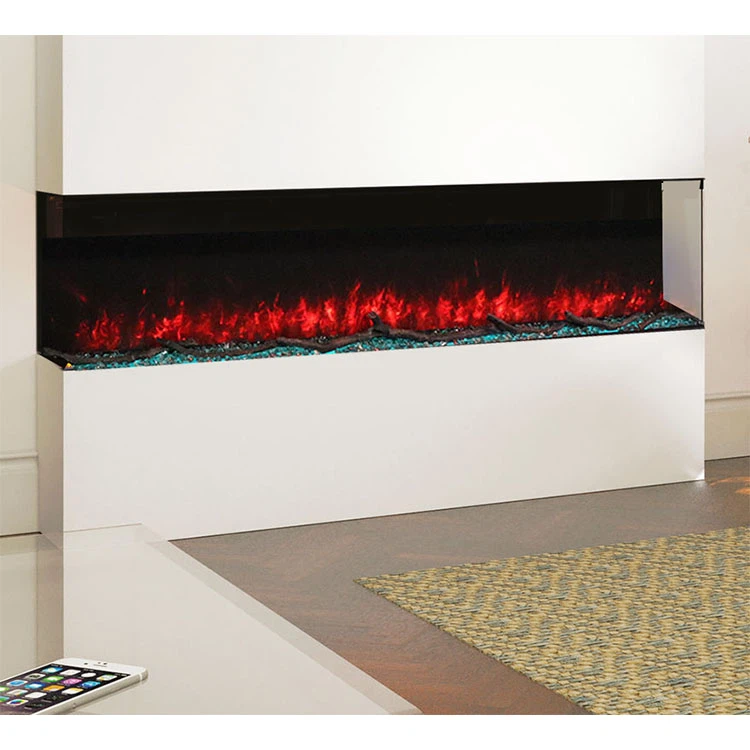 3-seitiger elektrischer Kamin 1800 mm